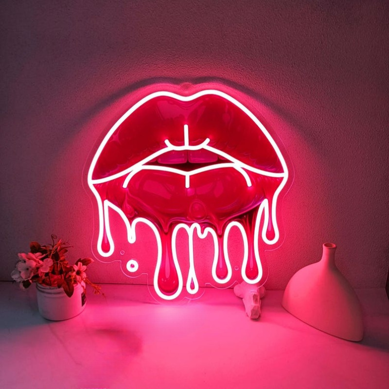 Commercial Printing & Packaging Pvt Ltd - Smeltende lippen UV-geprint neonbord LED sexy