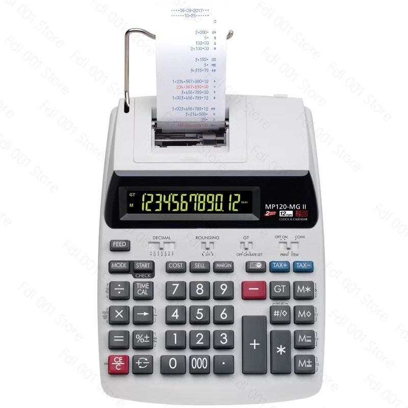 Commercial Printing Calculator - MP120-MG Printcalculator Hotel Financiën Commerciële Printcomputer