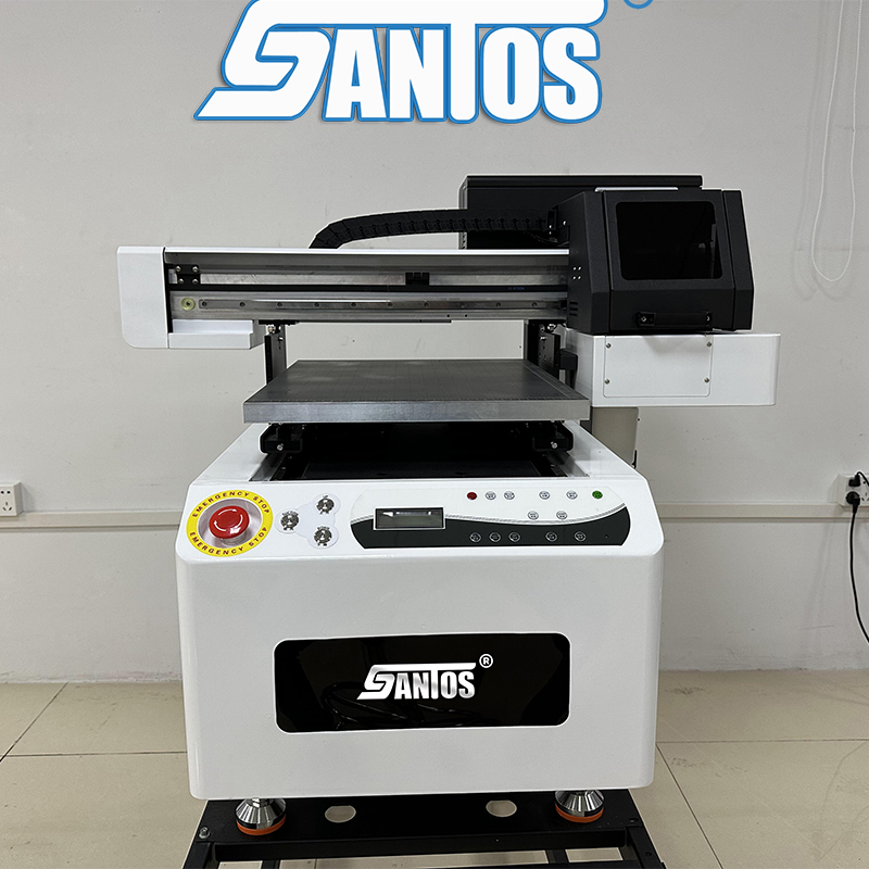 Commercial Digital Printing Machine Price - Fabrieksprijs Digitale 4050-model Flatbed UV-printer CMYK+W+V