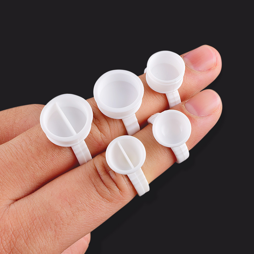 White Toner Transfer Paper - Wegwerp 100 stks Plastic Pigment Ring