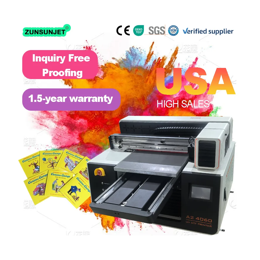 Dtf Printer Machine - Kleine A2 Flatbed UV DTF Inkjetprinter