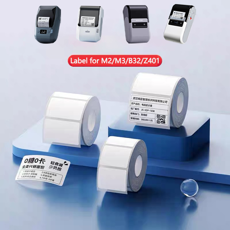 White Toner Transfer Paper - Niimbot M2/M3/B32/Z401 Wit Label Papier zelfklevende