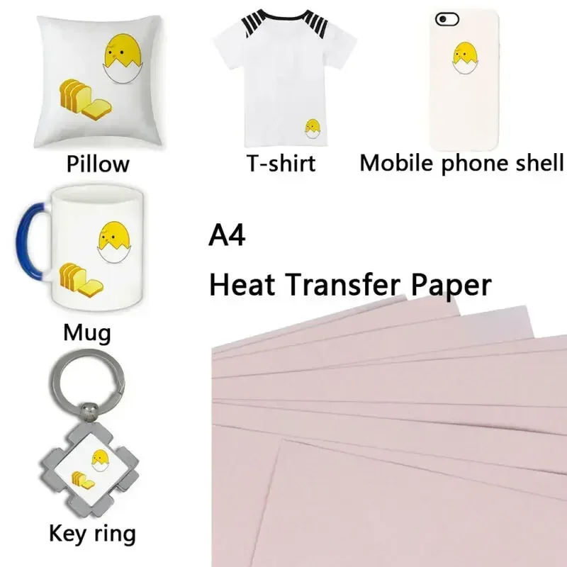 White Toner Transfer Paper - 10 stks A4 Warmtepers Transfer Papier