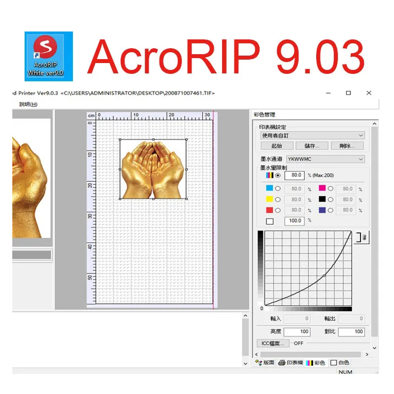 Acrorip witte kleur ver 9.0 ri - Color Rip Software Dongle recensie en prijs
