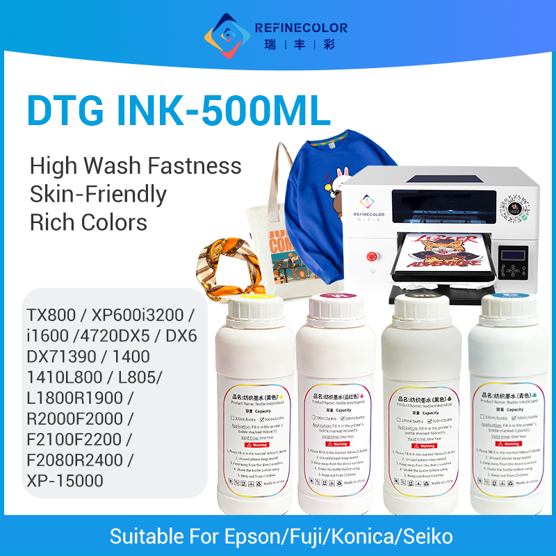 Refinecolor 500ML/fles DTG Tex - Direct To Garment Ink recensie en prijs