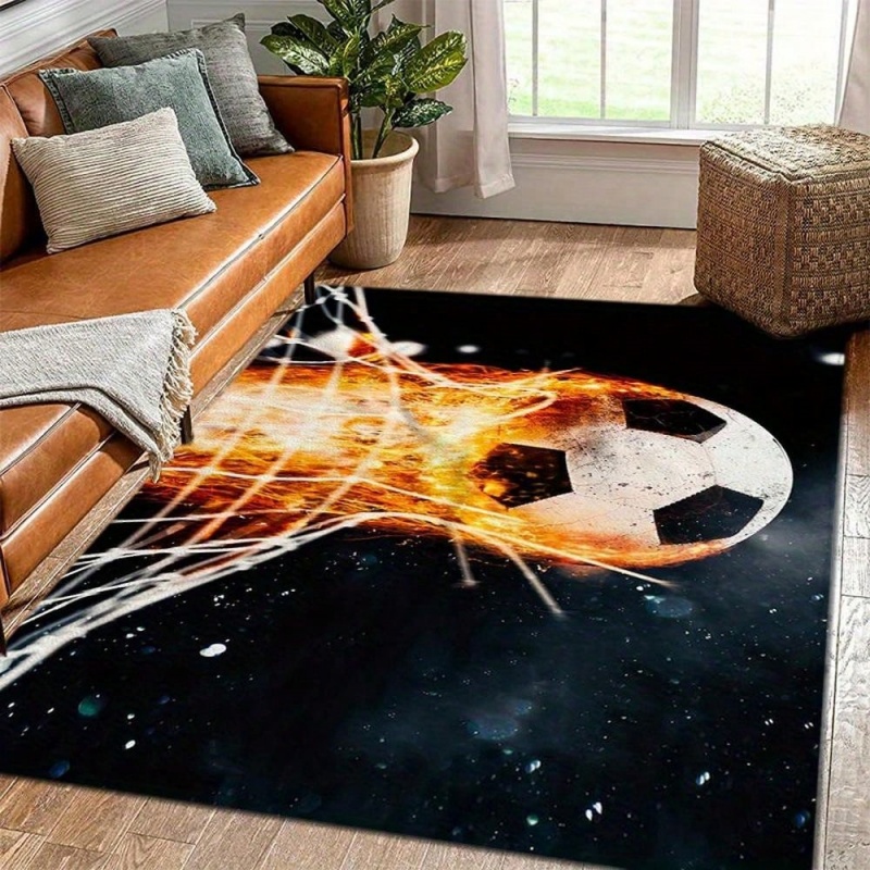 Grote vloerkleed met voetbalpr - Commercial Printing & Packaging Pvt Ltd recensie en prijs