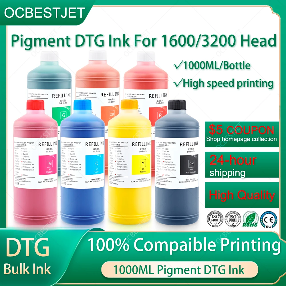 1000ML/Fles DTG Inkt Textiel I - Direct To Garment Ink recensie en prijs