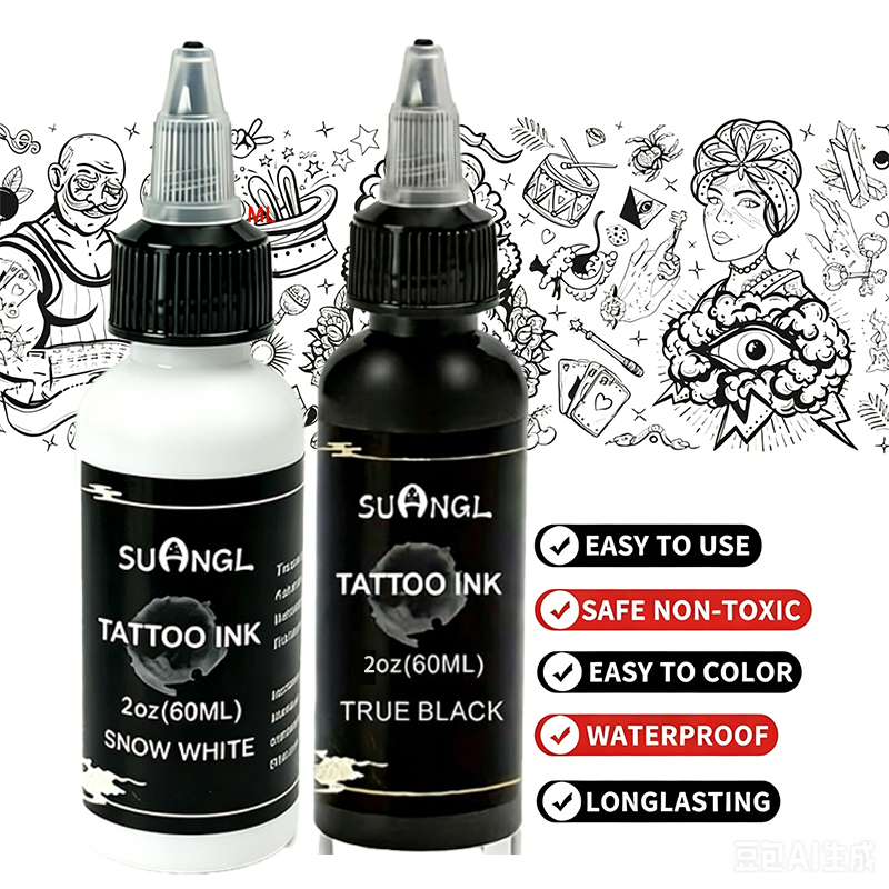 1/2 stuks 60ml Wit Zwart Tatto - White Toner Transfer Paper recensie en prijs