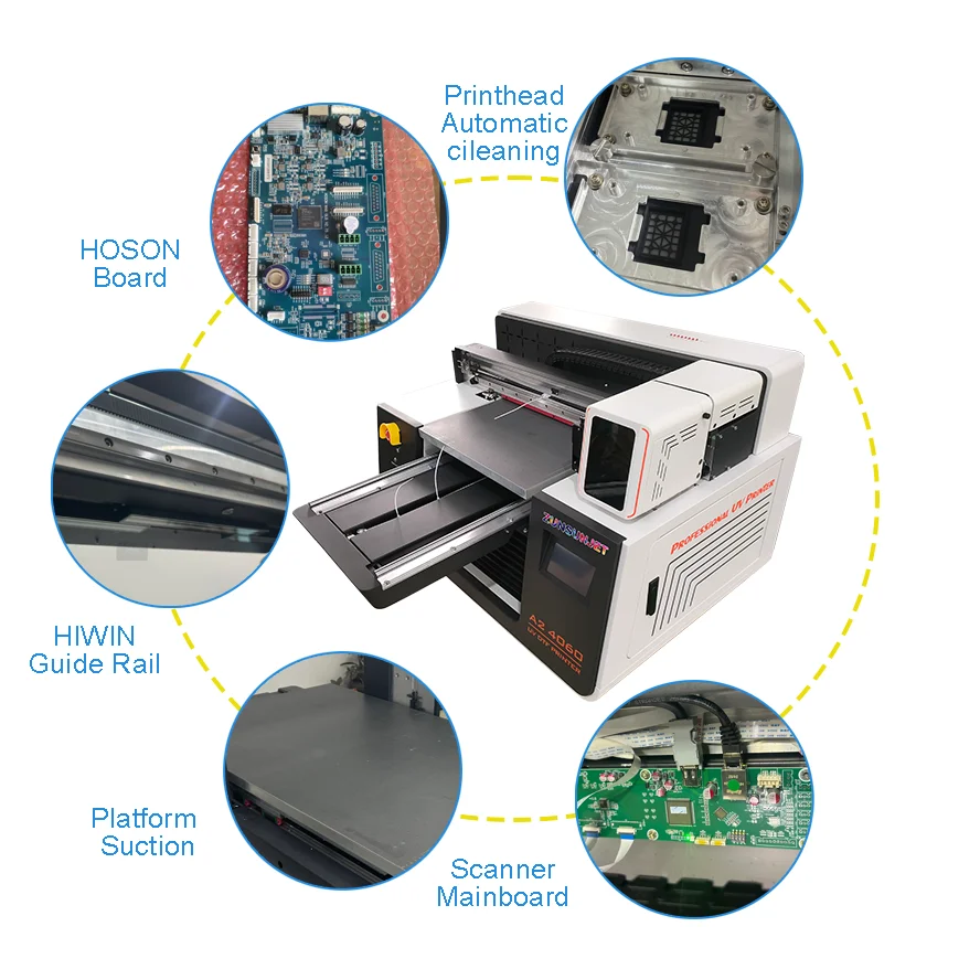 Kleine A2 Flatbed UV DTF Inkje - Dtf Printer Machine recensie en prijs