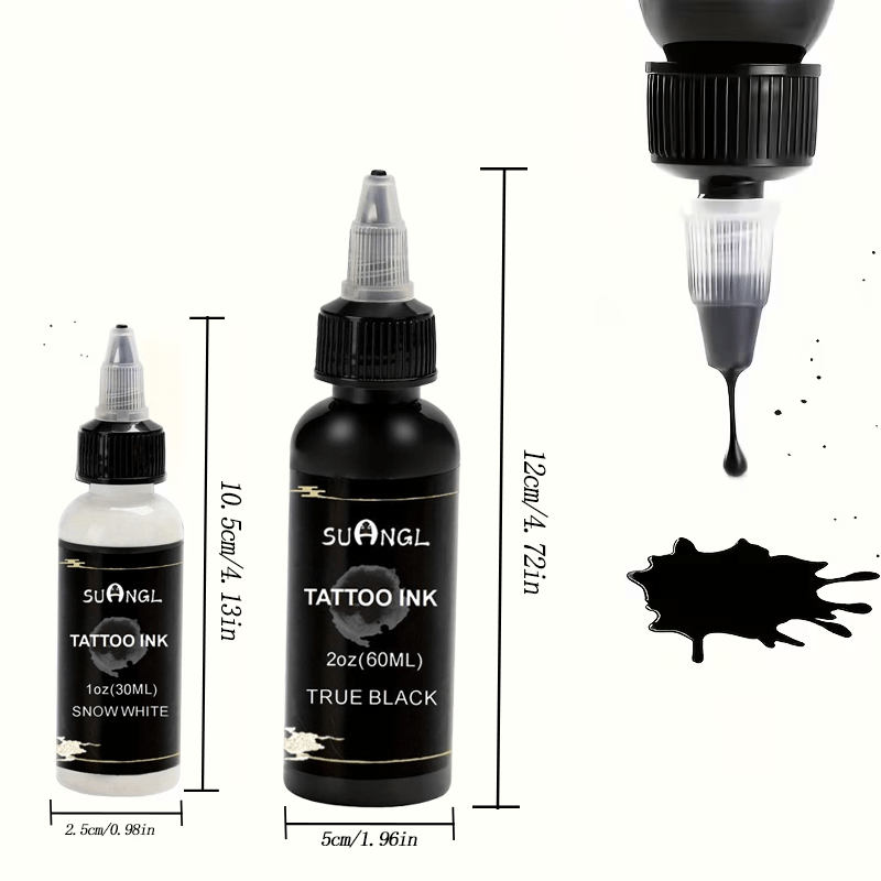 SUANGL Tattoo Ink Set Zwart Wi - White Toner Transfer Paper recensie en prijs